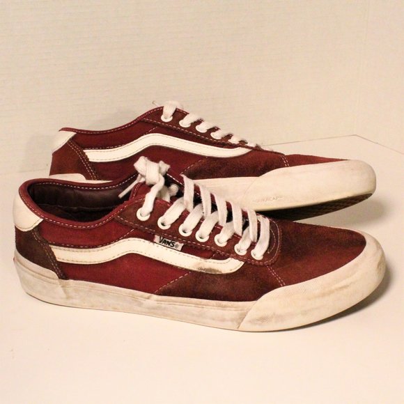 Vans Chima Ferguson Pro Maroon / Deep Red Leather | Men's 10 - Picture 2 of 9